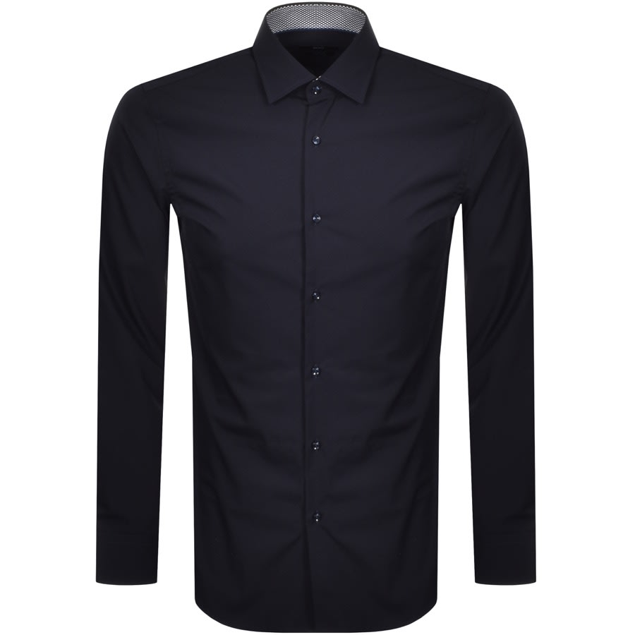 Alternative Image for ProductBOSS Jorax Slim Fit Long Sleeve Shirt Navy1
